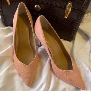 Banana Republic Pink Calf Hair Heels